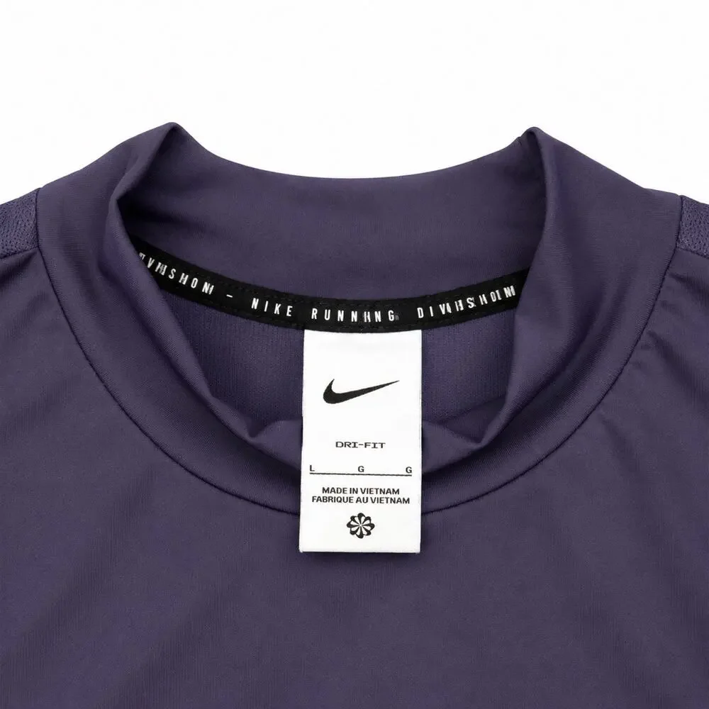 Nike Dri-FIT Run Division Long Sleeve Running Top Women’s Sz L Purple DV7243-540